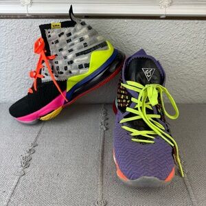 Nike Lenbron 17 XVII Multi Color Men Shoes Size 7 Lace Up Sneakers Unique